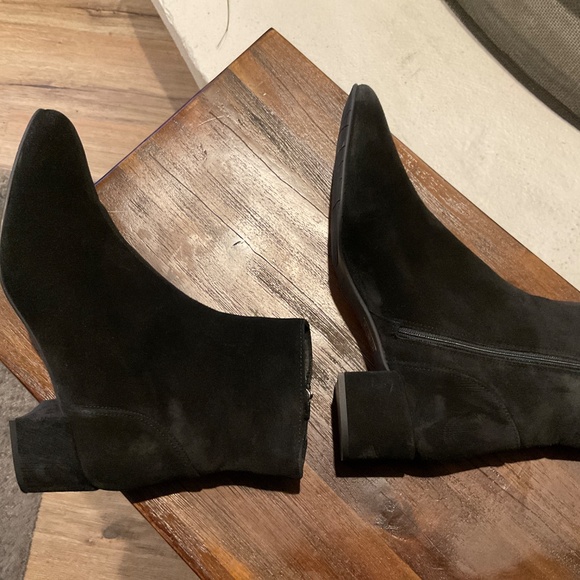 Aquatalia Women’s Block Heel Ankle Boots Black Size 8.5 - Picture 3 of 6